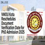 VMOU Kota Reschedules Document Verification Date for PhD Admission 2025